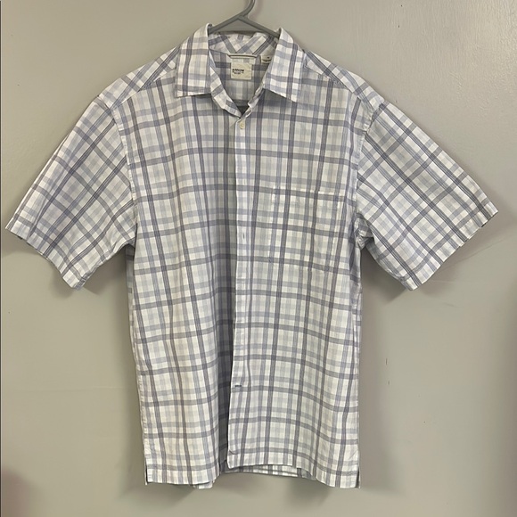 Men's Gray Plaid Shirt - Picture 1 of 4